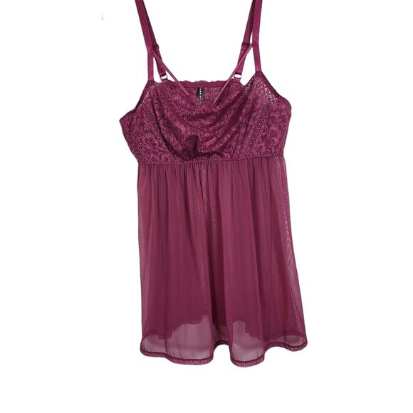 Torrid Nightie Women 1X Sexy Spaghetti Strap Floral Lace Fairy Core Nightgown - Picture 2 of 15